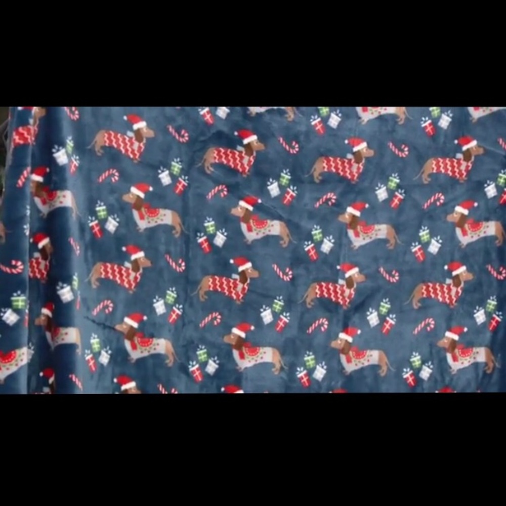 Berkshire Dachshund Weiner Dog Blue Blanket Throw - Picture 7 of 10